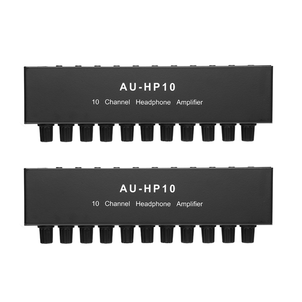 Au-Hp10 10 Channel Stereo Headphone Amplifier Audio 4711624778430
