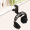 Dual Headphone Stand Under Desk, Universal PC Gaming Headphone Hanger 6
