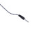 H-169 3,5 mm MP3 MP4-ledningar Subwoofer flätad sladd, universal (blå) 5