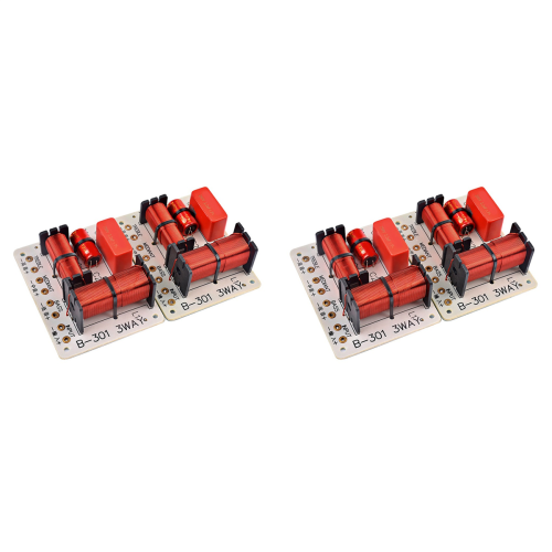 2Pcs 150W 3Way Audio Speaker Crossover Treble+Midrange+Bass Crossover