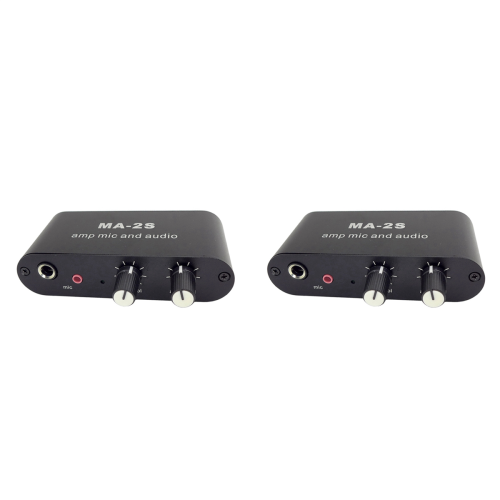 3.5mm Condenser Microphone Amplifier Preamplifier Mixing Board MA-2S