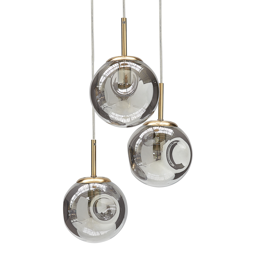 Pendant Lamp RALFES Glass Brass