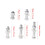 5 st M2.5 skruvar bult mutter brickor set skivspelare topplock 3