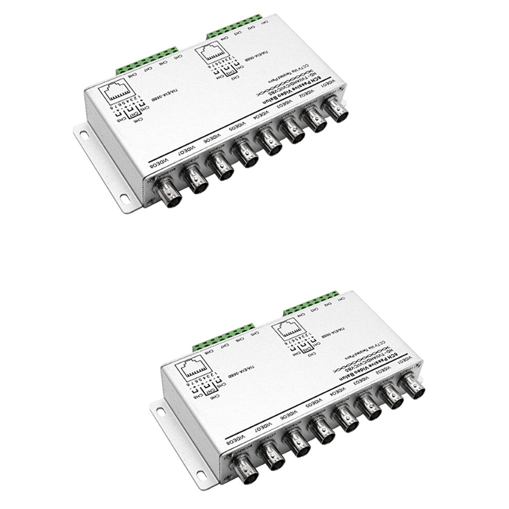 8-Ch Utp 720P/1080P Hd Passive Video Balun Transceiver,Bnc To Cat5/5E 4711624710881