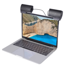 Clip Mini Bärbar USB Stereohögtalare Soundbar för Bärbar Dator