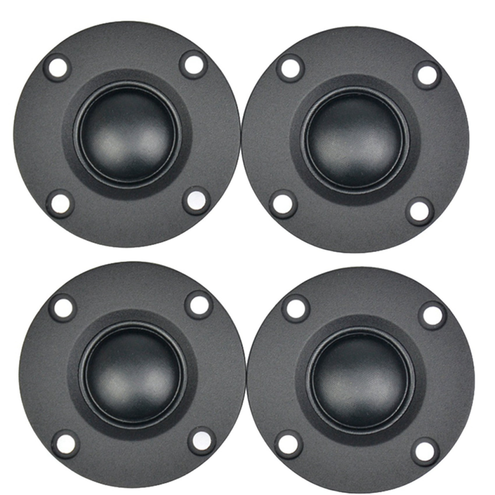 2Pcs Tweeter 1.5Inch 6Ohm 30W Dome Silk Film Tweeter Hifi Treble Black 4711624708611