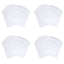 DVD CD-papperskuverthållare med genomskinligt fönster, 100-pack