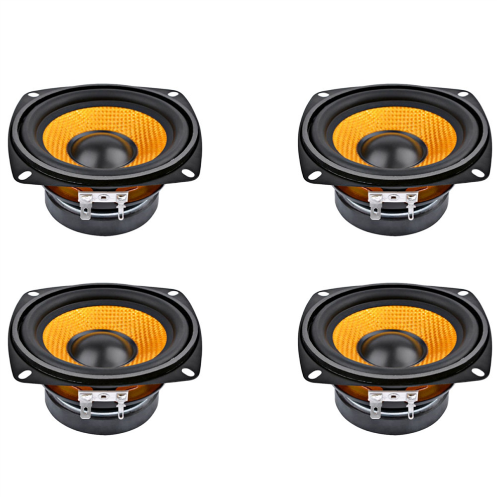 1Pc 4Inch Audio Speaker 4 Ohm 15W Bass Speaker For Sound System 4711624708376