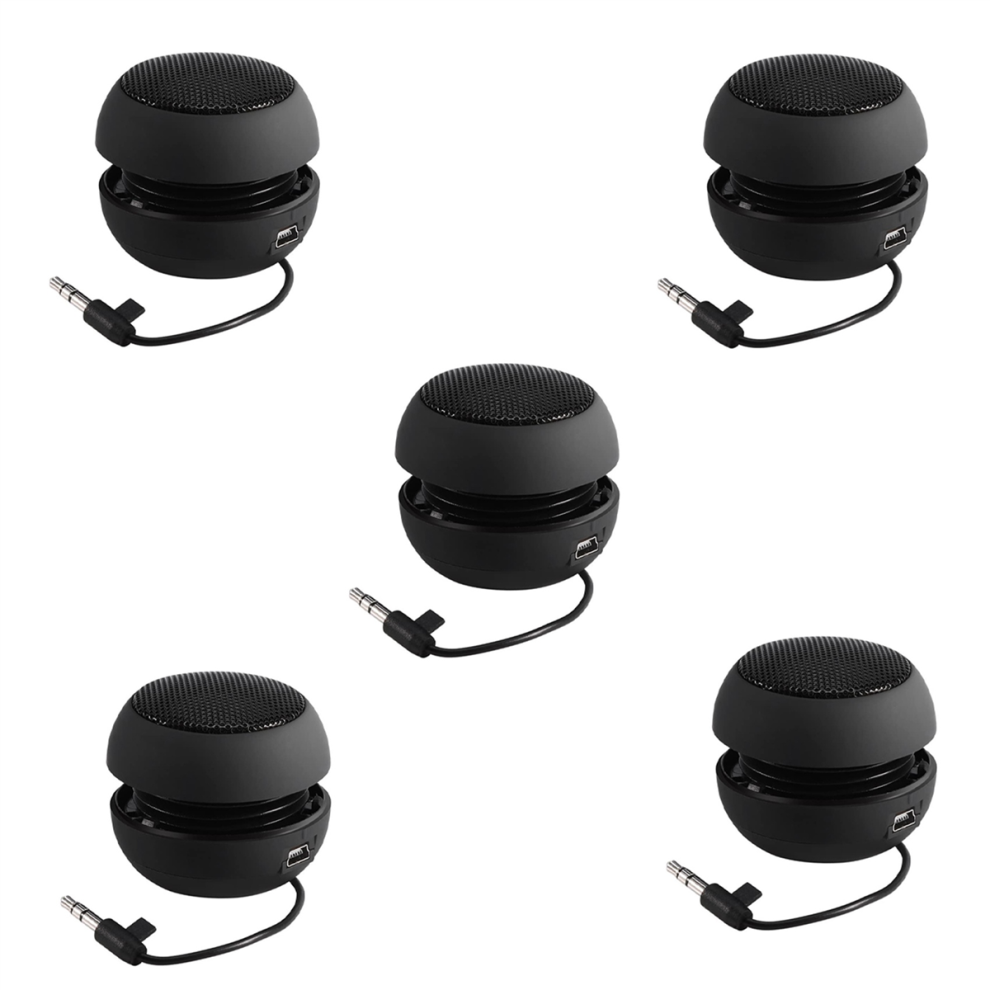 Mini Portable Travel Loud Speaker With 3.5Mm Audio Cable Low Voltage 4711624709564