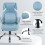 Vinsetto (Blue) Vinsetto Fabric Office Desk Chair w/ Adjustable Height Tilt Function 9
