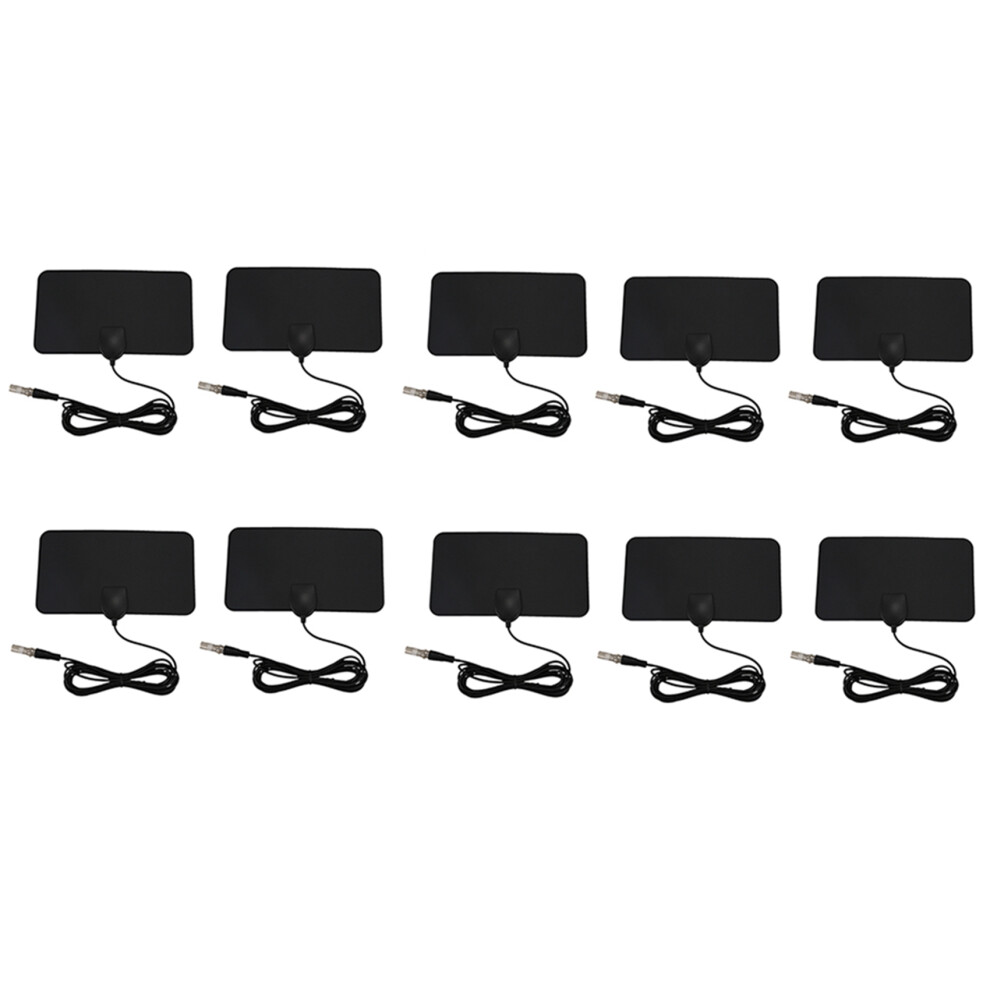 Flat Hd Digital Indoor Zoom Tv Antenna Hdtv 50 Mile Tvfox Vhf Uhf Dvb 4711624712199