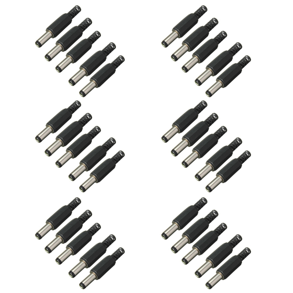 5Pcs 5.5Mm X 2.5Mm Male Jack Dc Power Adapter Adaptor Connector 4711624712830