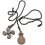 4Pcs Ceiling Fan Pull Chain Set,Bulb and Fan Pattern(Red Bronze) 4