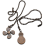 4Pcs Ceiling Fan Pull Chain Set,Bulb and Fan Pattern(Red Bronze) 3