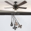 4Pcs Ceiling Fan Pull Chain Set,Bulb and Fan Pattern(Red Bronze) 2