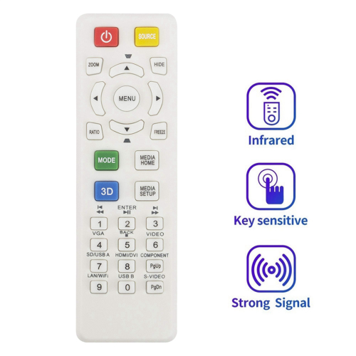 Replace Remote Control for Projector X115 X125H X135WH H6517ABD 2