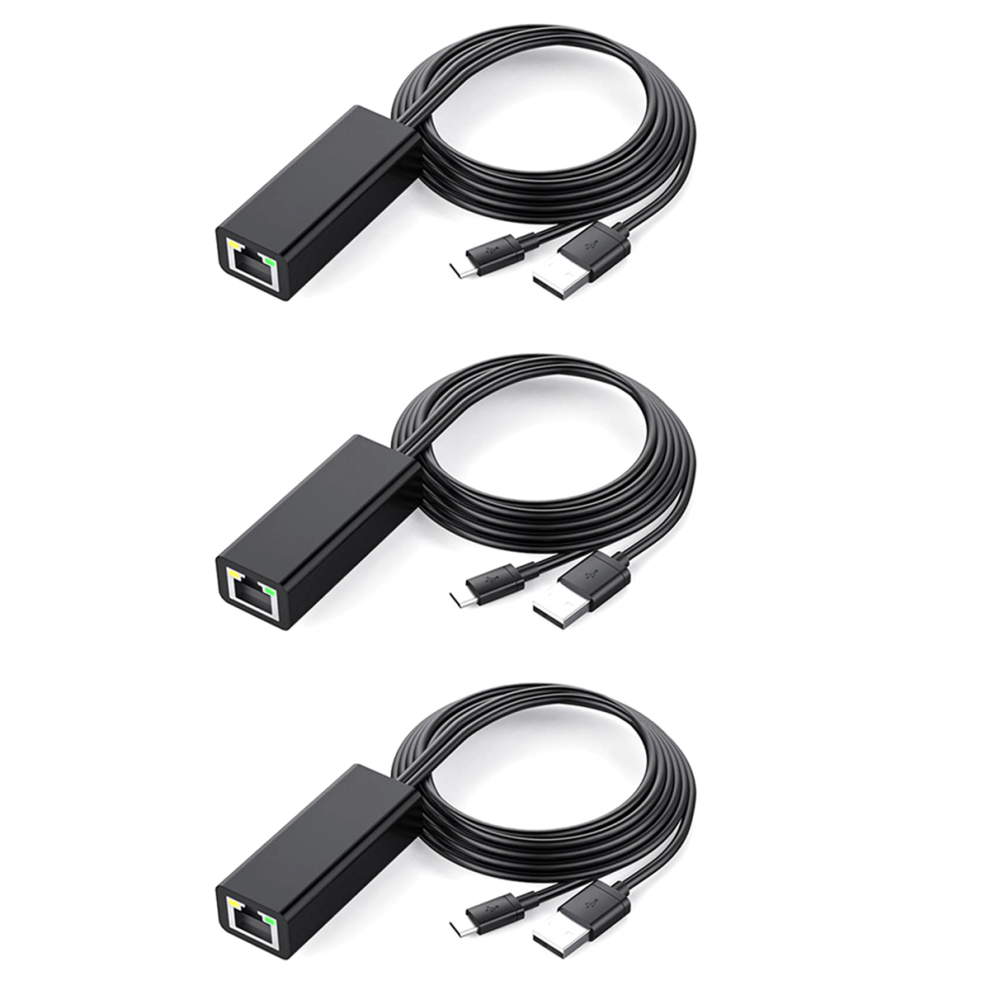 Ethernet Adapter With Cable For (2Nd Gen)4K Tv Square, Black 4711624727247