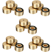 4Pcs 40X20mm Aluminum HIFI AMP Speaker Isolation Stand (Gold)