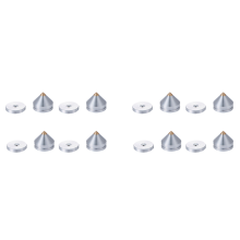 4-pack Hifi Audio fotspikar koniska golvfotspik (silver)