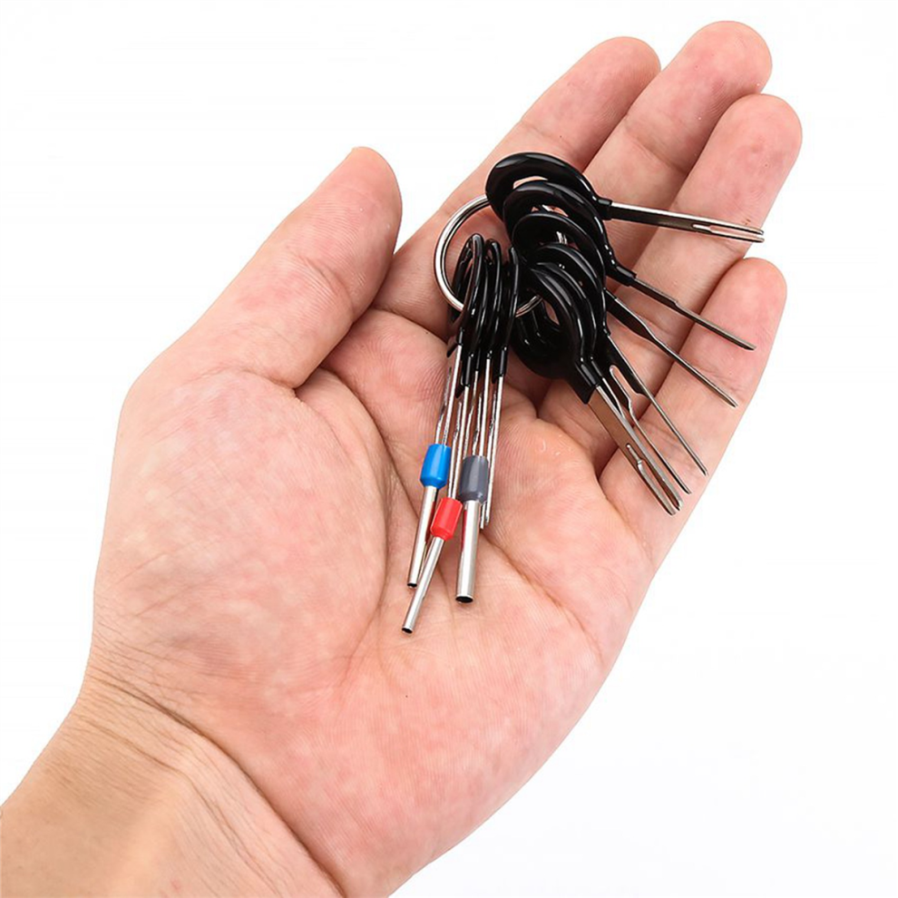 11Pc Car Plug Circuit Board Wire Harness Terminal Extraction Pick Set 4711624734528