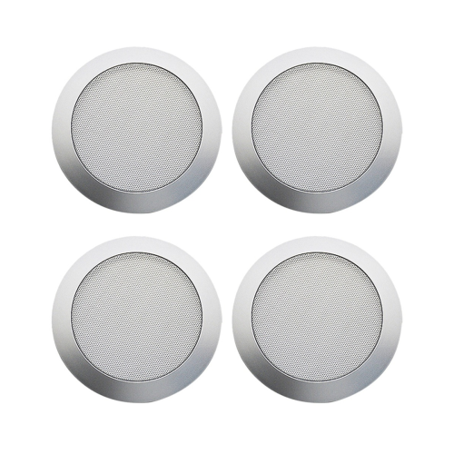 Ceiling Speaker Grille, 4-Inch Embedded Audio Speaker Grille(Silver)