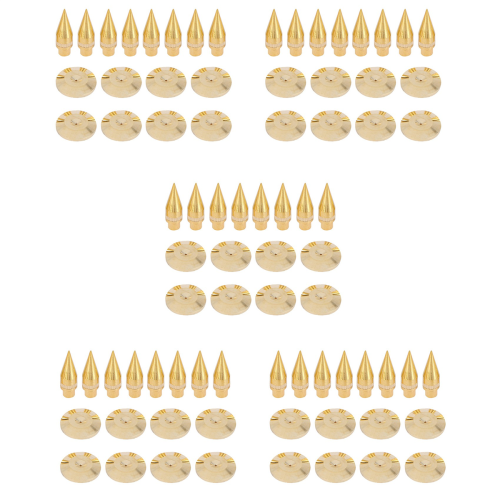 8 par 6 x 36 mm kopparhögtalarspetsar + isoleringsmattor för basfötter
