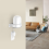 För Nest WiFi Pro väggmonteringsfäste väggförvaring, 2 st 5