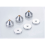 4-pack Hifi Audio fotspikar koniska golvfotspik (silver) 3