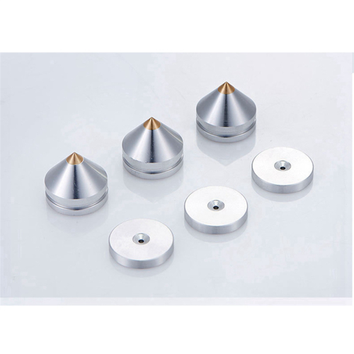 4-pack Hifi Audio fotspikar koniska golvfotspik (silver) 2