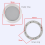 Ceiling Speaker Grille, 4-Inch Embedded Audio Speaker Grille(Silver) 4