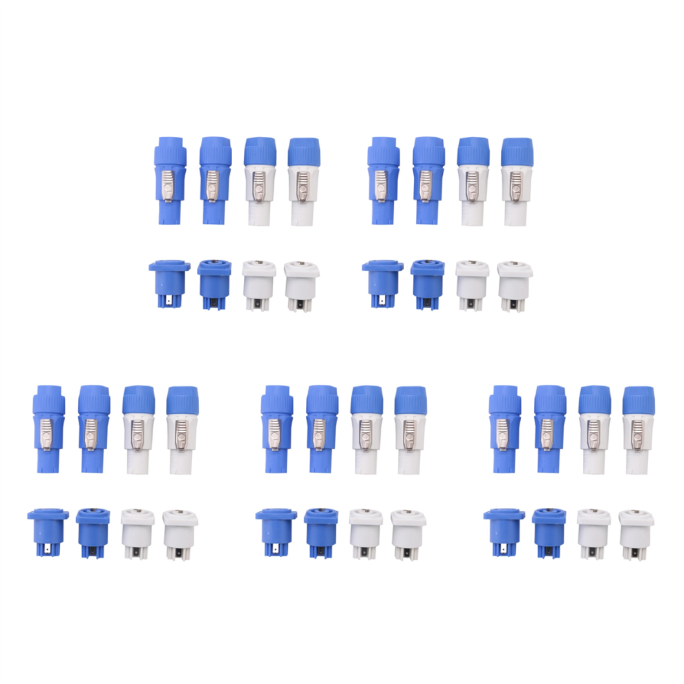 4 Sets Powercon Connector,Nac3fca+Nac3mpa-1&Nac3fcb+Nac3mpb-1 4711624735174