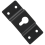 DIY Audio Sound Box Speaker Wall Mount Iron Hook Hanger Plate 5PCS 6