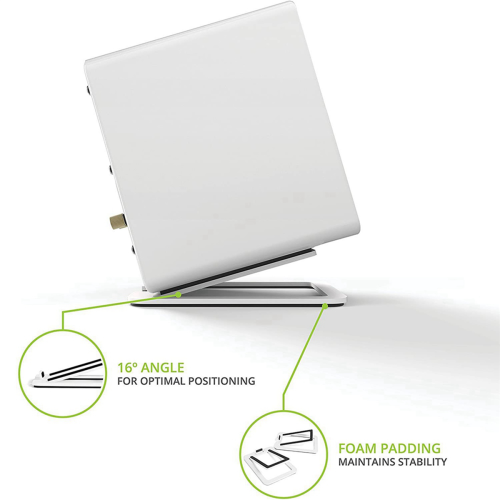 Desktop Speaker Stand Metal Audio Bracket Tabletop Holder,White 2