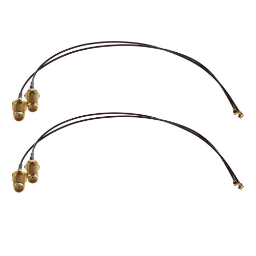 4x WLAN-antenner Pigtail HIROSE SMA Box-adapterkabel RSMA