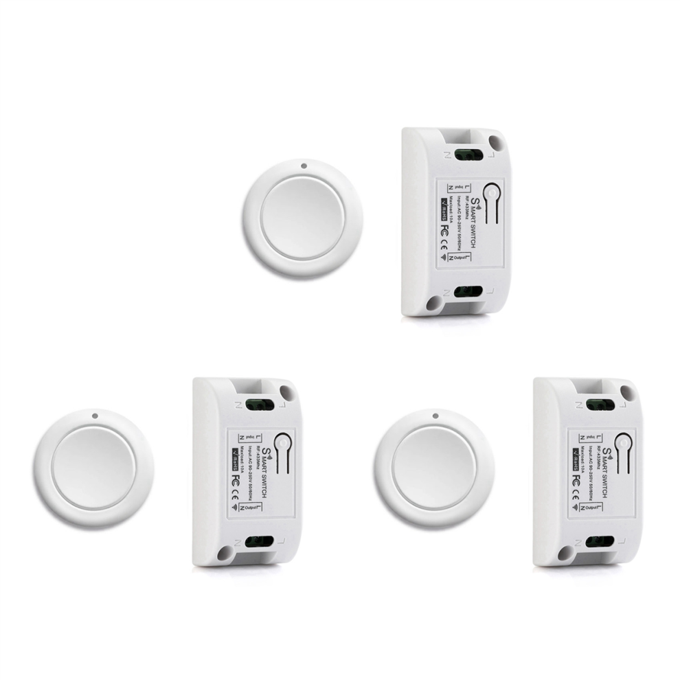 Smart Home Wireless Light Switch 433 Mhz Remote Control Ac 110V 4711624732630