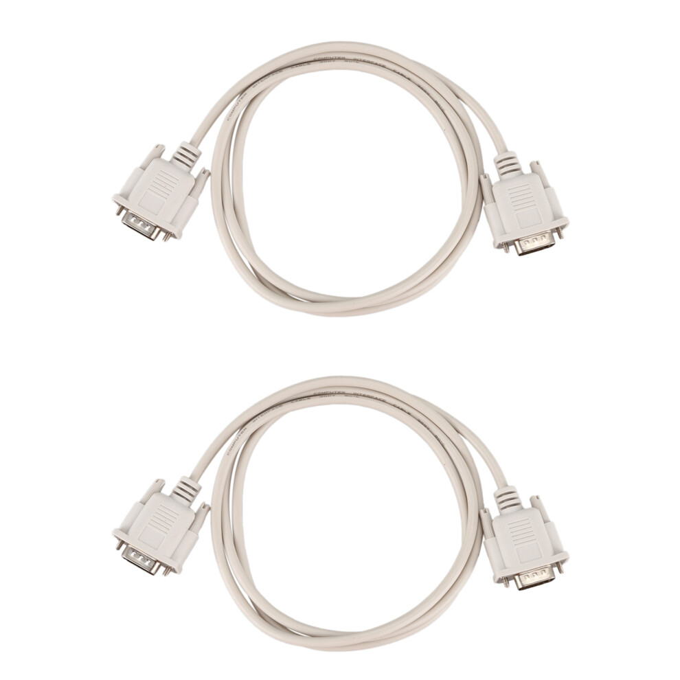 1.4M Rs232 Db9 9 Pin Male To Vga Video 15 Pin Male Adapter Light/Gray 4711624717576