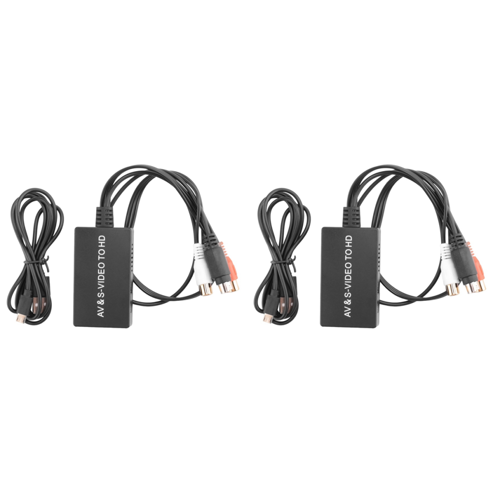 2X S-Video And 3Rca Cvbs Composite To Audio Video Converter 720P 4711624718528