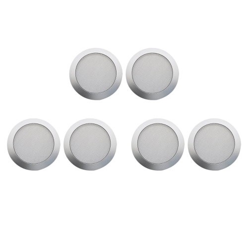 Ceiling Speaker Grille, 4-Inch Embedded Audio Speaker Grille(Silver)
