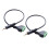 2X 3.5mm Screw Terminal Adapter Speaker Cable 4-Core Stereo TRRS 1