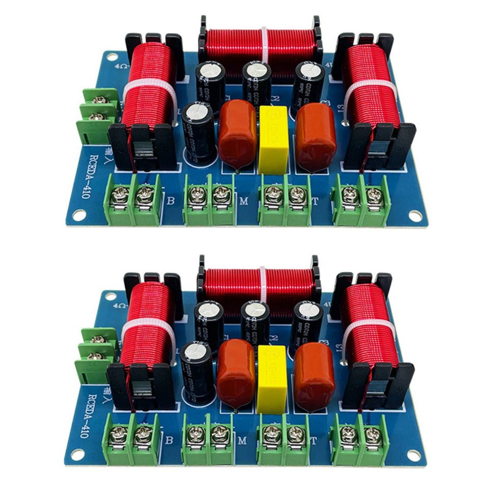 2X 200W Speaker Crossover Double Treble+Midrange+Bass 4 Way Divider 4711624718375