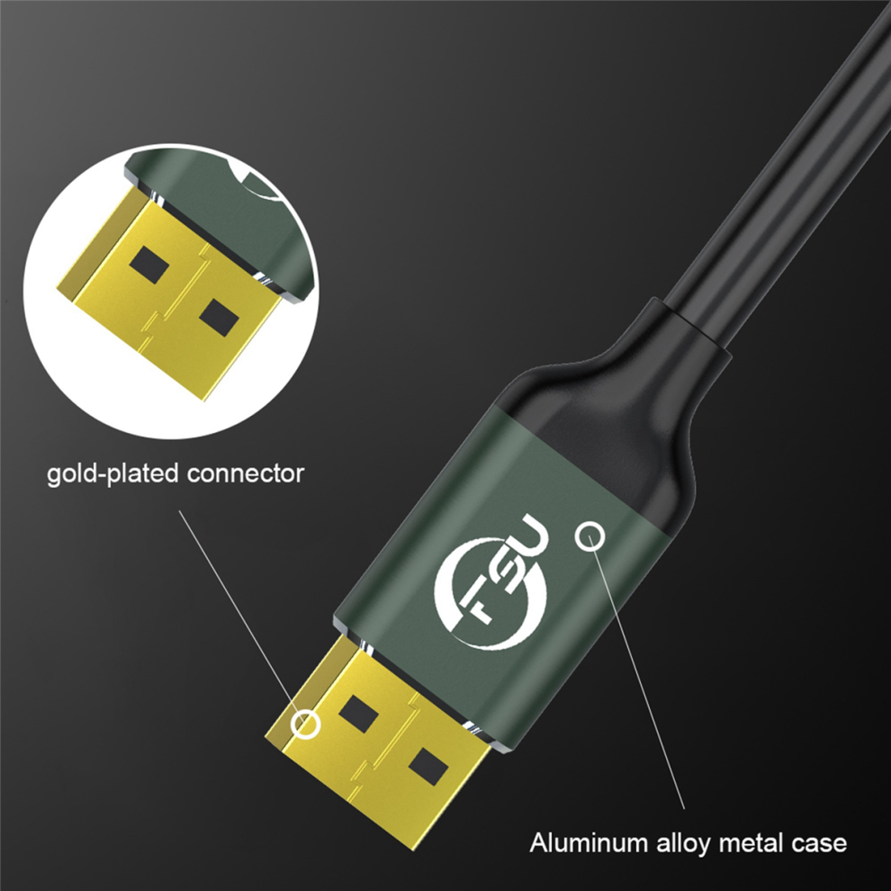 1.4 Cable 8K 4K Hdr 144Hz 165Hz Display Port Adapter 1.5M Silver/Gray/Gold 4711624717071