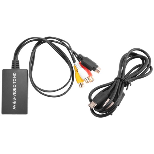 S-video och 3RCA CVBS komposit till ljud- och videokonverterare stöder 720P 1