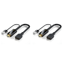 -Kompatibel hane till Displayport hona-konverterkabel 4K@60Hz