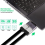 -Kompatibel 1-in 2-ut splitteradapter med LED-lampa 4