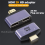 -Kompatibel 1-in 2-ut splitteradapter med LED-lampa 6