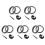 3Pcs Tires Compatible with for 500,600,700,800,900 1