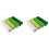 4 Roll . 's Day Poly Mesh Ribbon, Green White Edge Ribbon 1
