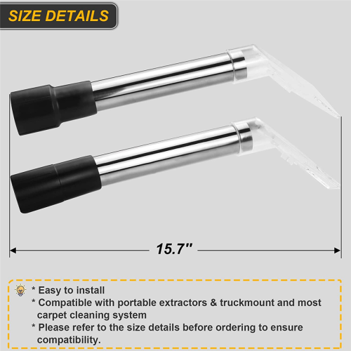 Extractor Hand Wand with Clear Head, Car Detailing Vacuum Wand 1