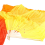 Beautiful Silk Three Color Gradient Flame Dance Fan 4