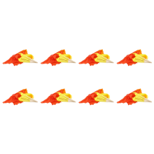 Beautiful Silk Three Color Gradient Flame Dance Fan